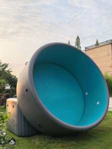Piscine gonflable de luxe en PVC durable en promotion, support OEM ODM, logo personnalisé avec couverture étanche - Product Image 2