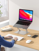 180 °   Penyangga Laptop Dual-Axis untuk Meredakan Nyeri Leher, Tahan Lama & Terjangkau, Beban 5kg untuk MacBook Pro/Air, Dell, HP (7-17 inci)