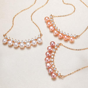 Collar con Colgante de Barra de Equilibrio de Estilo Étnico con Perla de Agua Dulce, Procedente de Zhuji Stall Crystal Jewelry - Product Image 4