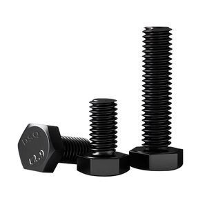 Perno hexagonal externo de grado 12.9, 44HRC, 800N.m, de acero aleado con óxido negro, tornillo estructural pesado en stock - Product Image 4