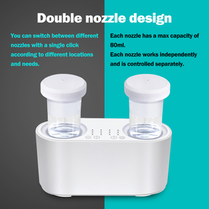 เครื่องกระจายกลิ่นน้ำมันหอมระเหยแบบพกพา ปี 2025 ความจุ 4000mAh หัวฉีดคู่ 80 มล. ใช้ในบ้าน โต๊ะทำงาน ไม่ใช้น้ำ บริสุทธิ์ ออนไลน์ สำหรับใช้ในบ้าน - Product Image 2