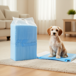 Tappetini per l'addestramento degli animali domestici, 100 pezzi, in fibra blu e bianca, stile semplice - Product Image 2