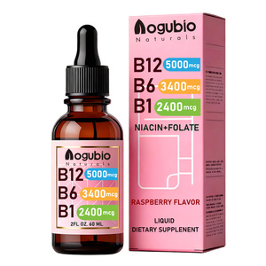 Gotas de Vitamina <span class=keywords><strong>B12</strong></span>, B6 y <span class=keywords><strong>B1</strong></span> de Venta Directa de Fábrica, Nutrición Saludable, Gotas Líquidas de Vitamina OEM - Product Image 1