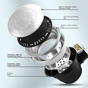 Réchaud de camping de machine de <span class=keywords><strong>barbecue</strong></span> sans fumée de gril de carbone d'intérieur commercial - Product Image 4