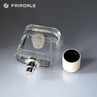Emballage personnalisé OEM ODM, flacon de parfum vide en verre de 60 ml avec bouchon en céramique