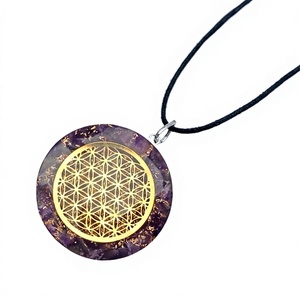 Healing of Life with Agate Vintage <b>Orgonite</b> Pendants - Product Image 1