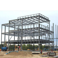 Estructura de acero Hall Edificios de oficinas prefabricados Hotel Apartamento Edificio de metal de varios pisos