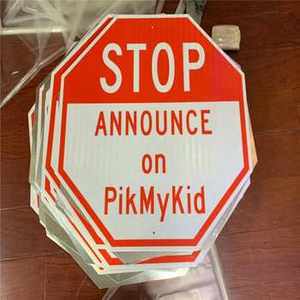 لافتة مرورية عاكسة مخصصة عالية الجودة من الألومنيوم بطول 3 أمتار، لافتة 'ممنوع الوقوف' - Product Image 2