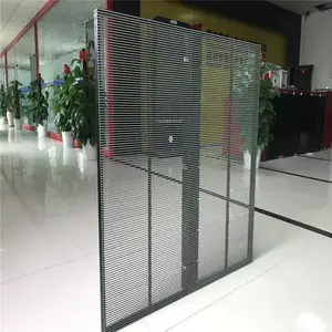 p2.8 see through LED display Full Color Advertising Ultra Thin Glass Led Wall Event LED Screen p3.91 Transparent Led Display