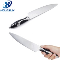 Couteau de chef en acier inoxydable de 20cm avec manche forgé, conception brevetée avec logo personnalisé, Royal Swiss Line Professional