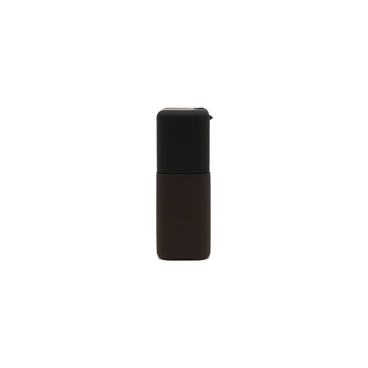 50ml Mini marrón rectángulo suave Hdpe de botella de apretón botella de tapa Flip Top