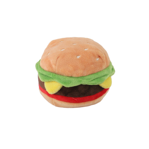 Toptan özel çevre dostu köpek oyuncak evcil hayvanlar için moda peluş Hamburger gıcırtılı doldurulmuş oyuncak - Product Image 4