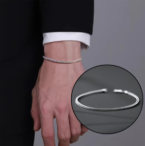 <span class=keywords><strong>Bracciale</strong></span> Sottile Unico a Coda di <span class=keywords><strong>Volpe</strong></span> in Acciaio Inossidabile 304 da Uomo, Perfetto per l'Uso Quotidiano Casual e per il Pendolarismo NS8039360 - Product Image 1