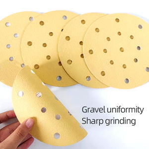 Papel de <span class=keywords><strong>Lija</strong></span> de Disco <span class=keywords><strong>Norton</strong></span> de 6 Pulgadas (150 mm) con 17 Agujeros para Aplicación en Seco, para Lijar Superficies con Pintura Vieja, Pulir Metal y Madera - Product Image 3