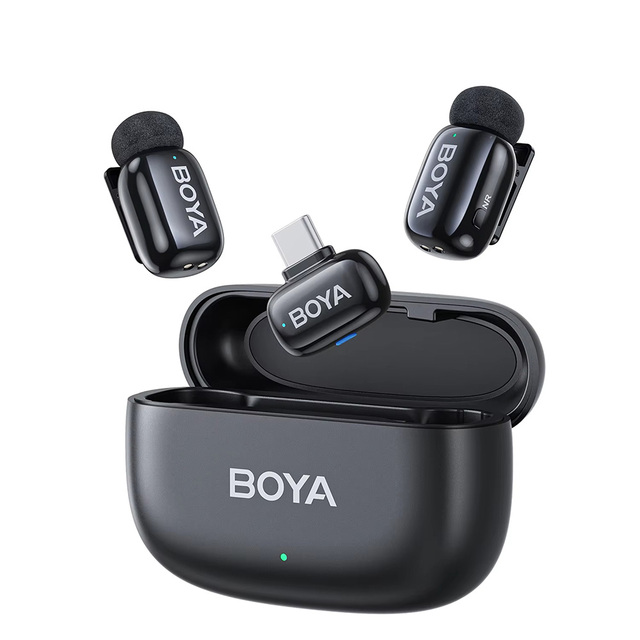 Bo ya Mini Wireless Lavalier Lapel Microphone For I phone Android Smartphone Dslr Cameras Youtube Recording Streaming