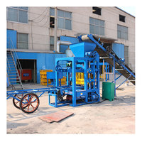 QTJ4-26 Machine manuelle de fabrication de briques Machine à blocs de ciment HF Ligne de production de blocs de pavés creux Idées commerciales en argile et sable