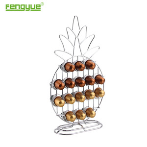 32 cosse Chrome Plaque Ananas <span class=keywords><strong>Capsules</strong></span> De Café <span class=keywords><strong>Nespresso</strong></span> Porte Dosette - Product Image 1