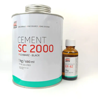 JXY23 Tip Top SC2000 SC4000 Courroie de colle époxy Agent de liaison de vulcanisation à froid pour le travail du bois et le caoutchouc 690ML/1KG