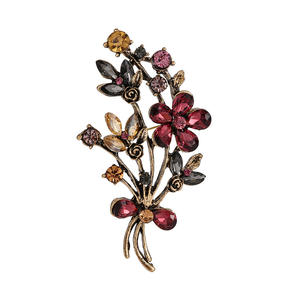 เข็มกลัดชุบทองอัลลอยด์ดีไซน์ดอกกุหลาบสีชมพู สำหรับงานแต่งงาน งานหมั้น ของขวัญสำหรับผู้ชายและผู้หญิง - Product Image 6