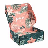 Boîtes d'expédition pliables personnalisées en carton ondulé recyclable avec logo imprimé pour chaussures, vêtements et produits de vente au détail