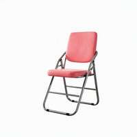 Chaise pliante d'entraînement à structure métallique et chaise de réunion portable pour salon