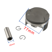 Kit de Cilindro para Motor de Motocicleta Zs177mm, Cilindro de 77mm, Pistón, Anillo, Junta para Zongshen Nc250 250cc 4 Tiempos Refrigerado por Agua