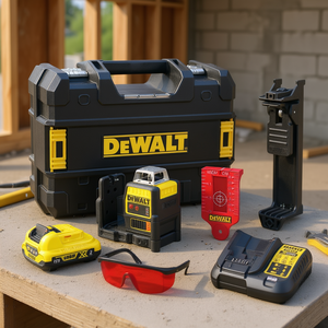 Nivel Láser DeWalt de 360 Grados, Líneas Verticales y Horizontales, Autonivelante, Precisión de 3 mm, 10 m, Clase 2, Haz Rojo - Product Image 3