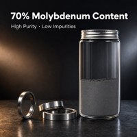 Poudre d'alliage Ferromolybdène FeMo70 de qualité supérieure, faible teneur en impuretés, 40-325 Mesh, certifiée ISO9001 pour la soudure de composants en fonte