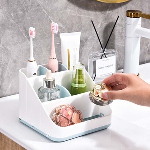 Modern Flexible Design High-Capacity Plastic <strong>Storage</strong> <strong>Box</strong> for Home Desktop Bathroom &amp; Living Room Organization - Product Image 4