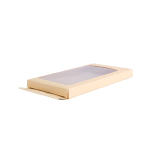 Scatola con Finestra in Carta Kraft Riciclata Personalizzabile per Cosmetici e Alimenti, Confezione Regalo Riciclabile e Pieghevole - Product Image 1
