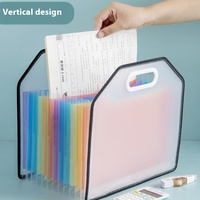 Carpeta de archivos en expansión de varios colores A4, organizador de archivos de 12 bolsillos, caja de archivo de recibos de documentos, carpetas de acordeón