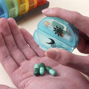 กล่องเก็บยา14ช่องกลมสีสันสดใสสำหรับจัดเก็บยารายสัปดาห์แบบพกพาวันละ<span class=keywords><strong>2</strong></span>ครั้งต่อวัน - Product Image 6