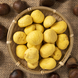 Castagne Fresche Biologiche Crude - Snack Certificato HACCP Origine Shandong Dolci Succose Croccanti Grado A Marca Baifeng Confezione in Sacchi di Iuta - Product Image 3