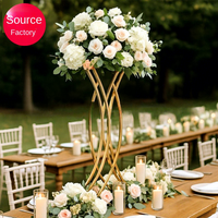 Nouvelles fleurs artificielles de haute qualité pour mariage, électro-plaquées, décorations de table, accessoires d'hôtel, décorations de bureau, ornements de vitrine, Chine