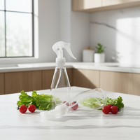 Vente en gros de pulvérisateurs de savon liquide pour cuisine en plastique PET, transparents, avec impression personnalisée en couleur