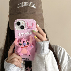 <span class=keywords><strong>Coque</strong></span> de téléphone antichoc en silicone motif <span class=keywords><strong>Stitch</strong></span> mignon pour iPhone 11 12 Pro Max 16 17 Plus, <span class=keywords><strong>coque</strong></span> arrière en TPU anti-poussière, vente en gros - Product Image 2