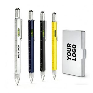 Wholesale Custom UV Printing Logo Multi Function <b>Pen</b> for Business Promo Gift 6-in-1 Tool Ballpoint <b>Pen</b> Multifunction <b>Pens</b> - Product Image 1