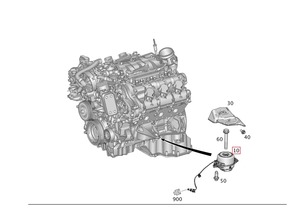 Nouveau support moteur pour GL350 GLE350d X166 C292 3.0L OE A1662406817 Diesel <span class=keywords><strong>4MATIC</strong></span> Garantie 1 an - Product Image 6