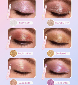 Nieuwkomers 6 Kleuren Shimmer Jelly Highlighter Stick Make-Up Fleuren <span class=keywords><strong>Glitter</strong></span> Stick - Product Image 6