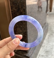 [Produttore Originale] Bracciale Circolare Regolare da Donna in Giada Naturale Autentica di Tipo Ghiaccio, Certificato Myanmar