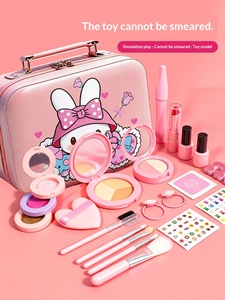 Ensemble de <span class=keywords><strong>maquillage</strong></span> cosmétique pour enfants, jouets non toxiques pour petites filles de 0 à 3 mois, cadeau d'anniversaire idéal, lavable - Product Image 1