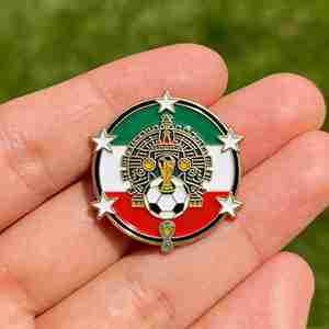 Pin Esmaltado Conmemorativo del Campeón de <span class=keywords><strong>Marruecos</strong></span> 2026, Atlas Lion Climbs to the Top Again, con Color y Plateado Personalizados - Product Image 5