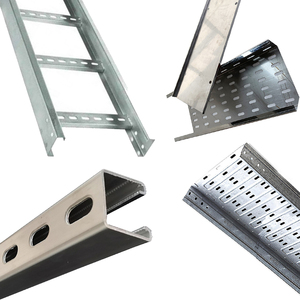 Accessoires de câblage électrique pour chemin de câbles, chemin de câbles perforé pour réseau avec couvercle - Product Image 1