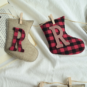 Joyeux Noël Bannière <span class=keywords><strong>Toile</strong></span> <span class=keywords><strong>De</strong></span> <span class=keywords><strong>Jute</strong></span> <span class=keywords><strong>Chaussette</strong></span> En Forme <span class=keywords><strong>De</strong></span> Décoration <span class=keywords><strong>De</strong></span> Noël Joyeux Noël <span class=keywords><strong>Toile</strong></span> <span class=keywords><strong>De</strong></span> <span class=keywords><strong>Jute</strong></span> Bannière Fête Photo Props Décorations Pour La Maison - Product Image 4