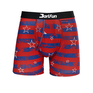 Sous-vêtements de sport pour hommes, caleçons <span class=keywords><strong>boxer</strong></span> en polyester et élasthanne respirant à séchage rapide, motifs animaliers imprimés - Product Image 5