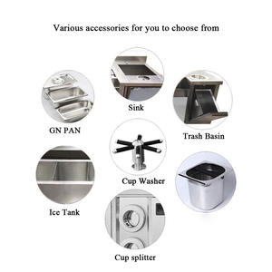 محطة بار كوكتيل مخصصة لمنصة عمل البارتندر، مجموعة كاملة من معدات البار على الطراز الأمريكي، مورد معدات البار - Product Image 2