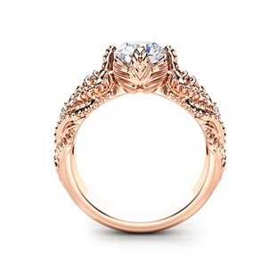Anello da Donna con Zirconi Intarsiati a Motivo Floreale, Elegante Gioiello per Uso Quotidiano e Cerimonie - Product Image 5