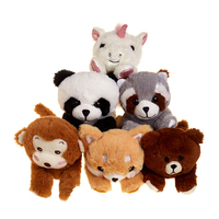 Bracelet à claquer pour enfants en peluche super douce en coton PP brodé avec un panda de dessin animé adorable