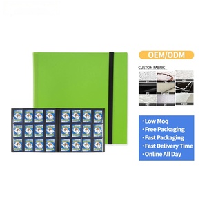 Album de cartes à collectionner FX Custom avec sangle élastique - Classeur à 360 pochettes latérales pour cartes de jeu, 12 pochettes - Product Image 1