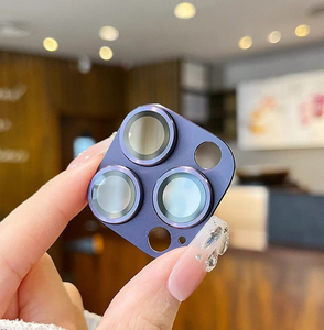 PROMAX แผ่นกันรอยซีดีสำหรับ iPhone 16 15 14, โลหะอลูมิเนียมอัลลอยกระจกเทมเปอร์ฝาครอบเลนส์กล้องโทรศัพท์ - Product Image 5